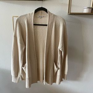 Madewell Beige Pocket Cardigan Size Medium